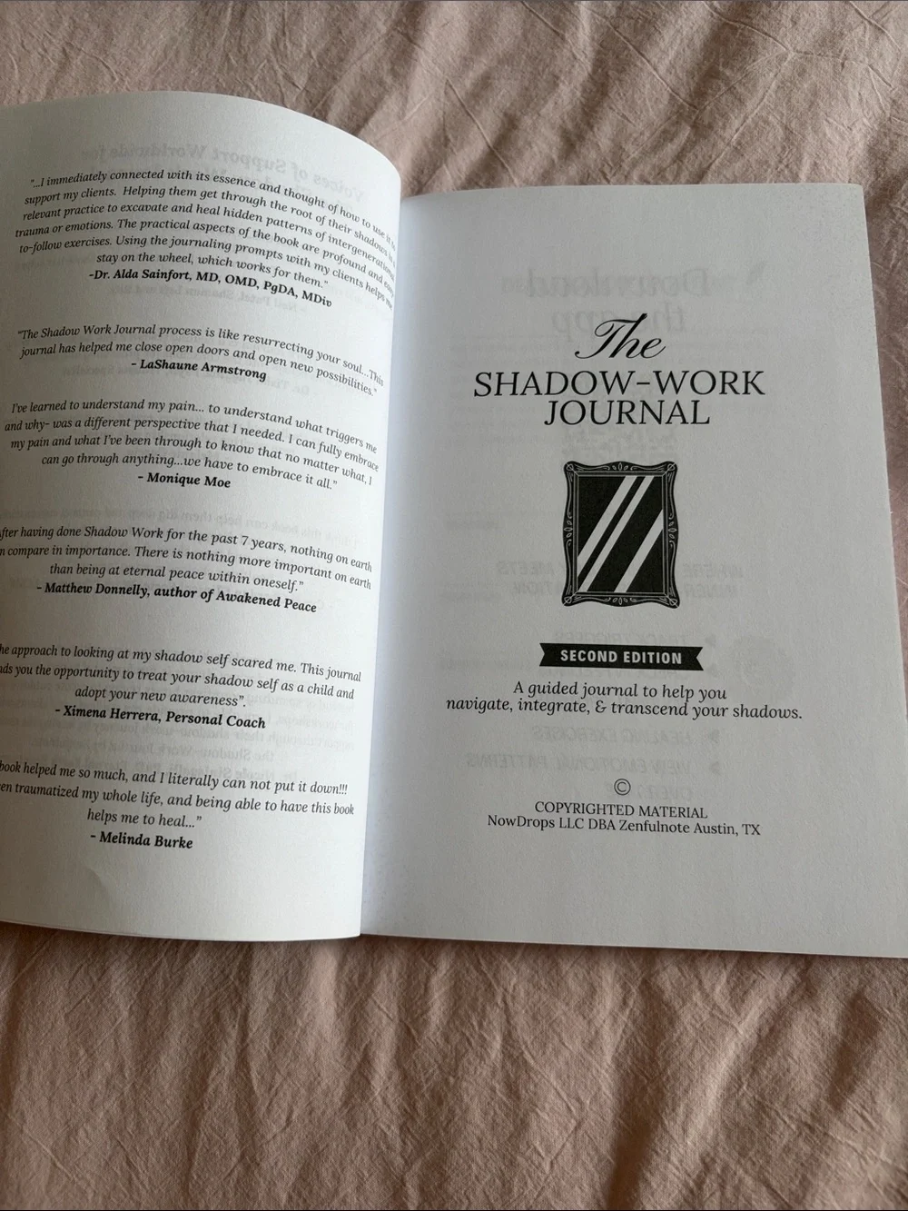 The Shadow Work Journal — Black Paperback Guided Journal